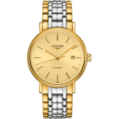 Longines Presence 40 Automatic PVD Gold / Champagne / Bracelet L4.922.2.32.7