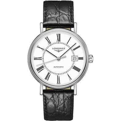Longines Presence 40 Automatic Stainless Steel / White - Roman L4.922.4.11.2