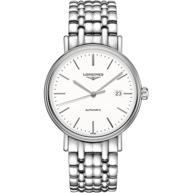 Longines Presence 40 Automatic Stainless Steel / White / Bracelet L4.922.4.12.6