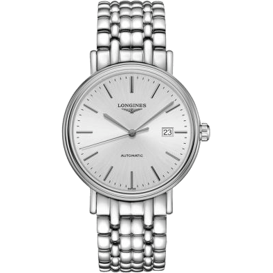 Longines Presence 40 Automatic Stainless Steel / Silver / Bracelet L4.922.4.72.6