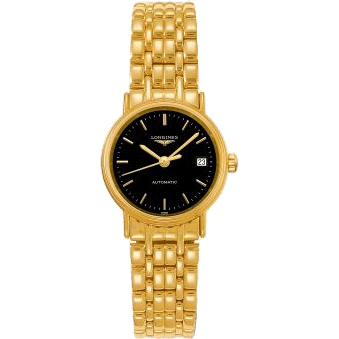 Presence 25.5 Automatic PVD Gold / Black / Bracelet