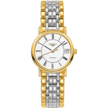 Longines Presence Automatic 30 PVD Gold / White - Roman / Bracelet L4.322.2.11.7