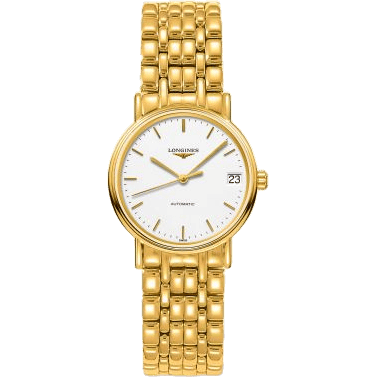 Longines Presence Automatic 30 PVD Gold / White / Bracelet L4.322.2.12.8