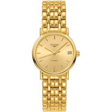 Longines Presence Automatic 30 PVD Gold / Champagne / Bracelet L4.322.2.32.8