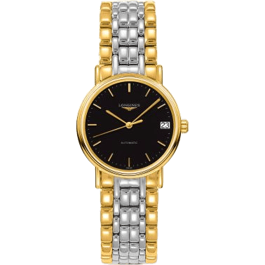 Longines Presence Automatic 30 PVD Gold / Black / Bracelet L4.322.2.52.7