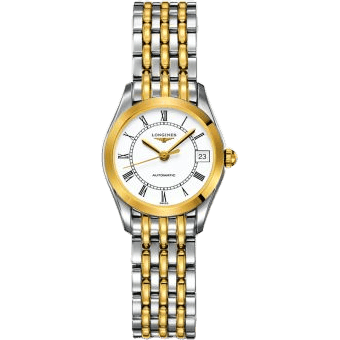 Longines La Grande Classique Automatic 25 Stainless Steel / Yellow Gold PVD / White L4.398.3.11.7