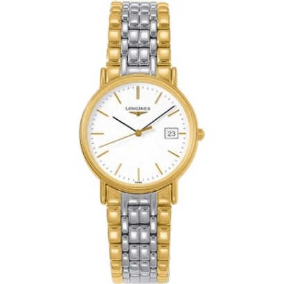 Longines Presence 33 Quartz Yellow White Bracelet L4.720.2.12.7