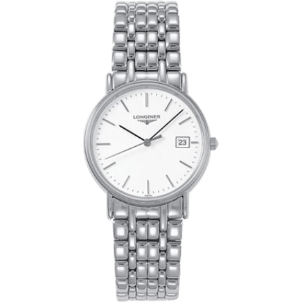 Longines Presence 33 Quartz Stainless Steel Bracelet L4.720.4.12.6
