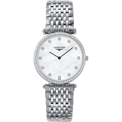 La Grande Classique 33 Quartz Diamond Bezel MOP