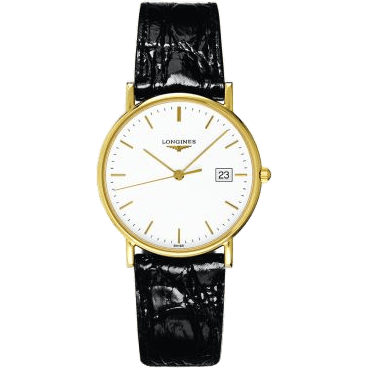 Longines Presence 33.5 Quartz Yellow Gold / White L4.743.6.12.0