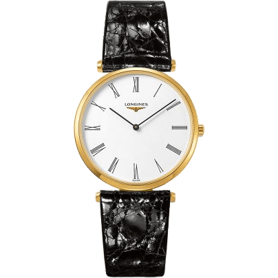 Longines La Grandes Classique Quartz 36 PVD / White Roman / Strap L4.755.2.11.2