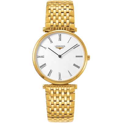 Longines La Grandes Classique Quartz 36 PVD / White Roman / Bracelet L4.755.2.11.8