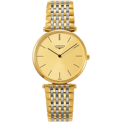 Longines La Grandes Classique Quartz 36 PVD / Champagne / Bracelet L4.755.2.32.7