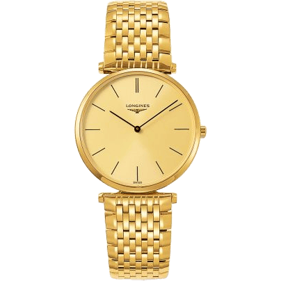 Longines La Grandes Classique Quartz 36 PVD / Champagne / Bracelet L4.755.2.32.8