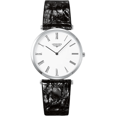 Longines La Grandes Classique Quartz 36 Stainless Steel / White-Roman / Strap L4.755.4.11.2