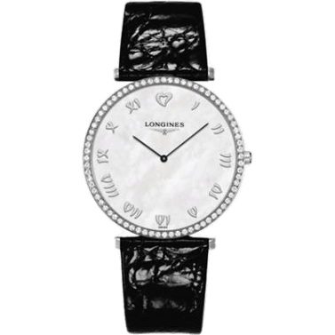Longines La Grande Classique 37 Quartz Diamond Bezel Heart MOP L4.770.0.09.4