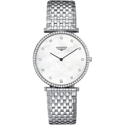 La Grande Classique 37 Quartz Diamond Bezel MOP