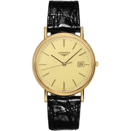 Longines Presence 38.5 Quartz PVD Gold / Champagne L4.790.2.32.2