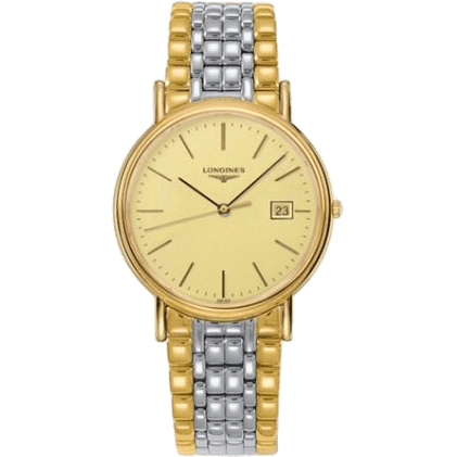 Longines Presence 38.5 Quartz PVD Gold / Champagne / Bracelet L4.790.2.32.7