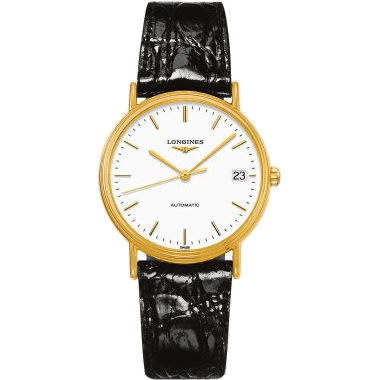 Longines Presence Automatic 34.5mm Stainless Steel / PVD Gold / White L4.821.2.12.2