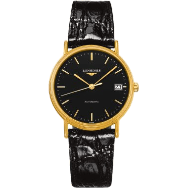 Longines Presence Automatic 34.5mm Stainless Steel / PVD Gold / Black L4.821.2.52.2