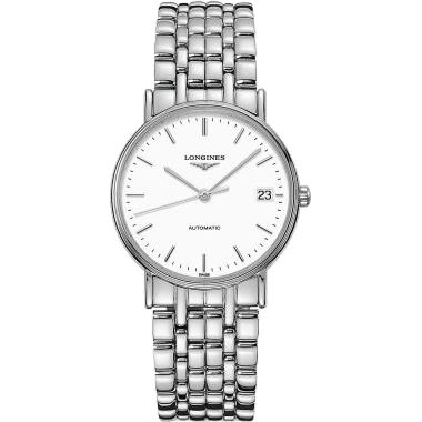 Longines Presence Automatic 34.5mm Stainless Steel / White / Bracelet L4.821.4.12.6