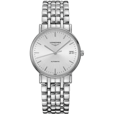Longines Presence Automatic 34.5mm Stainless Steel / Silver / Bracelet L4.821.4.72.6