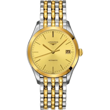 Longines La Grande Classique Automatic 36 Stainless Steel / Yellow Gold PVD / Champagne L4.898.3.32.7