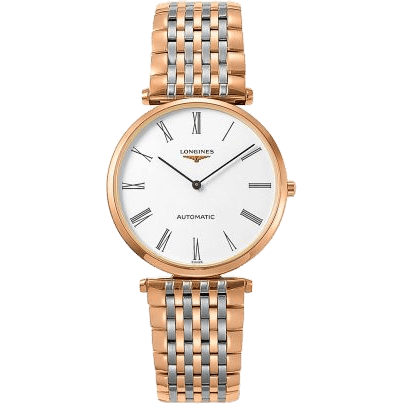 Longines La Grande Classique Automatic 36 Two Tone Rose / White Roman / Bracelet L4.908.1.91.7