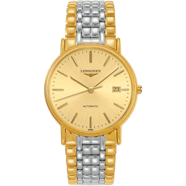 Longines Presence 38.5 Automatic PVD Gold / Champagne / Bracelet L4.921.2.32.7