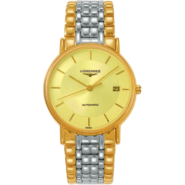 Longines Presence 38.5 Automatic PVD Gold / Champagne / Bracelet L4.921.2.42.7