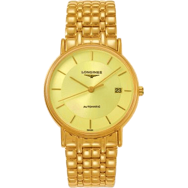 Longines Presence 38.5 Automatic PVD Gold / Champagne / Bracelet L4.921.2.42.8
