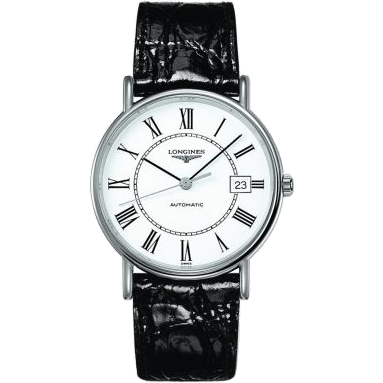 Longines Presence 38.5 Automatic Stainless Steel / White - Roman L4.921.4.11.2