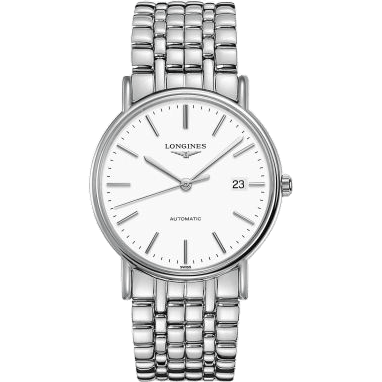 Longines Presence 38.5 Automatic Stainless Steel / White / Bracelet L4.921.4.12.6
