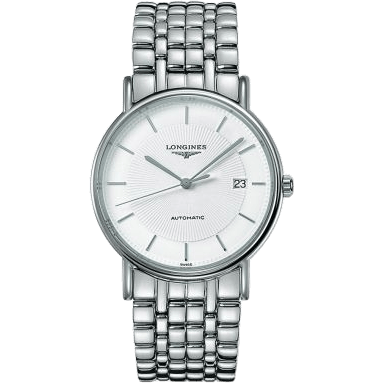 Longines Presence 38.5 Automatic Stainless Steel / White / Bracelet L4.921.4.18.6