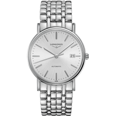 Longines Presence 38.5 Automatic Stainless Steel / Silver / Bracelet L4.921.4.72.6
