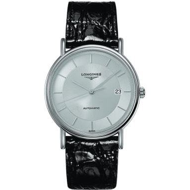 Longines Presence 38.5 Automatic Stainless Steel / Silver / Strap L4.921.4.78.2