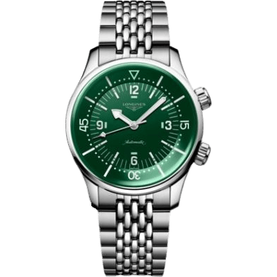 Heritage Legend Diver 39 Stainless Steel / Green / Bracelet