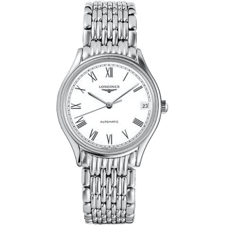 Lyre 30 Automatic Stainless Steel / White - Roman / Bracelet