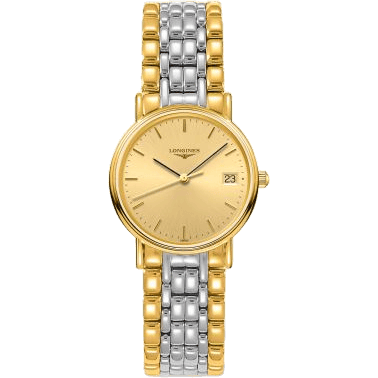 Longines Presence Quartz 30mm PVD Gold / Champagne / Bracelet L4.320.2.32.7