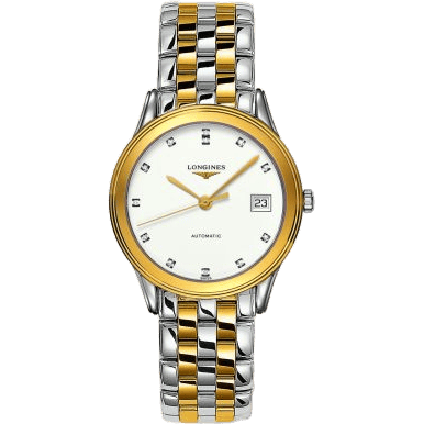 Flagship 35.6 Automatic Two Tone White Diamond
