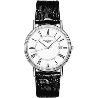 Longines Presence 38.5 Quartz Stainless Steel / White - Roman L4.790.4.11.2