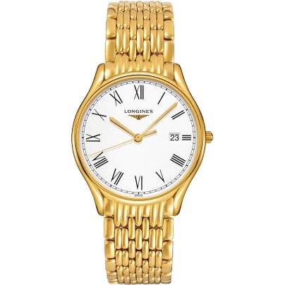 Lyre Quartz 38.5mm PVD Gold / Roman / Bracelet