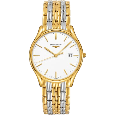 Longines Lyre Quartz 38.5mm Two Tone / White L4.859.2.12.7
