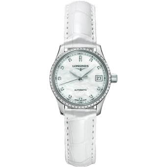 Longines Master Collection Date 25.5 Stainless Steel - Diamond / MOP L2.128.0.87.3