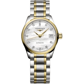 Longines Master Collection Date 25.5 Stainless Steel - Pink Gold / MOP / Bracelet L2.128.5.87.7