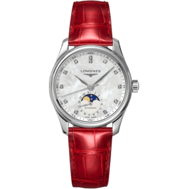 Master Collection 34 Moonphase Stainless Steel / MOP / Alligator