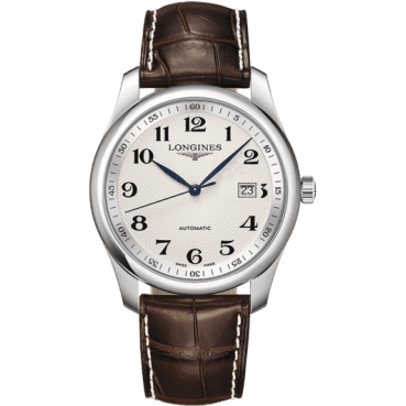 Longines Master Collection 40 Date Stainless Steel / Silver-Arabic / Alligator XL L2.793.4.78.5