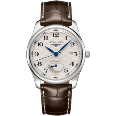 Longines Master Collection 40mm Power Reserve Stainless Steel / Silver-Arabic / Alligator XL L2.908.4.78.5
