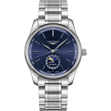 Longines Master Collection 40 Moonphase Stainless Steel / Blue / Bracelet L2.909.4.92.6